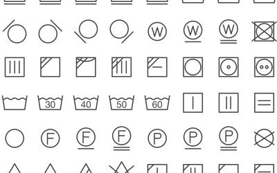 LOS SÍMBOLOS DE LA LAVADORA Y DE LAS ETIQUETAS. ¿LOS CONOCES TODOS?